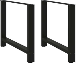 vidaXL - Salontafelpoten - 2 - st - 90x(72-73) - cm - staal - zwart
