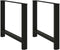vidaXL - Salontafelpoten - 2 - st - 90x(72-73) - cm - staal - zwart