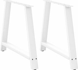 vidaXL - Salontafelpoten - 2 - st - A-vormig - 100x(72-73) - cm - staal - wit