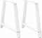 vidaXL - Salontafelpoten - 2 - st - A-vormig - 100x(72-73) - cm - staal - wit