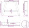 vidaXL - Salontafelpoten - 2 - st - A-vormig - 30x(30-31) - cm - staal - wit