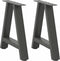 vidaXL - Salontafelpoten - 2 - st - A-vormig - 38x(42-43) - cm - staal - antraciet