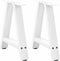 vidaXL - Salontafelpoten - 2 - st - A-vormig - 38x(42-43) - cm - staal - wit