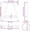 vidaXL - Salontafelpoten - 2 - st - A-vormig - 38x(42-43) - cm - staal - zwart