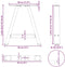 vidaXL - Salontafelpoten - 2 - st - A-vormig - 38x(42-43) - cm - staal