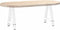 vidaXL - Salontafelpoten - 2 - st - A-vormig - 38x(42-43) - cm - staal - wit