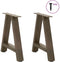vidaXL - Salontafelpoten - 2 - st - A-vormig - 38x(42-43) - cm - staal