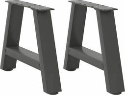 vidaXL - Salontafelpoten - 2 - st - A-vormig - 40x(30-31) - cm - staal - antraciet