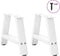 vidaXL - Salontafelpoten - 2 - st - A-vormig - 40x(30-31) - cm - staal - wit