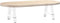vidaXL - Salontafelpoten - 2 - st - A-vormig - 40x(30-31) - cm - staal - wit