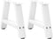 vidaXL - Salontafelpoten - 2 - st - A-vormig - 50x(30-31) - cm - staal - wit