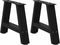 vidaXL - Salontafelpoten - 2 - st - A-vormig - 50x(30-31) - cm - staal - zwart