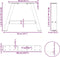 vidaXL - Salontafelpoten - 2 - st - A-vormig - 50x(30-31) - cm - staal - zwart