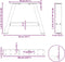 vidaXL - Salontafelpoten - 2 - st - A-vormig - 50x(30-31) - cm - staal - wit