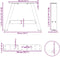 vidaXL - Salontafelpoten - 2 - st - A-vormig - 50x(30-31) - cm - staal