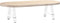 vidaXL - Salontafelpoten - 2 - st - A-vormig - 50x(30-31) - cm - staal - wit