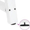 vidaXL - Salontafelpoten - 2 - st - A-vormig - 50x(30-31) - cm - staal - wit