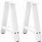 vidaXL - Salontafelpoten - 2 - st - A-vormig - 50x(42-43) - cm - staal - wit