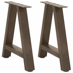 vidaXL - Salontafelpoten - 2 - st - A-vormig - 50x(42-43) - cm - staal