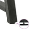 vidaXL - Salontafelpoten - 2 - st - A-vormig - 50x(42-43) - cm - staal - antraciet