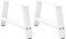 vidaXL - Salontafelpoten - 2 - st - A-vormig - 60x(30-31) - cm - staal - wit