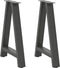 vidaXL - Salontafelpoten - 2 - st - A-vormig - 60x(72-73) - cm - staal - antraciet