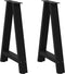 vidaXL - Salontafelpoten - 2 - st - A-vormig - 60x(72-73) - cm - staal - zwart