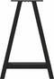 vidaXL - Salontafelpoten - 2 - st - A-vormig - 60x(72-73) - cm - staal - zwart