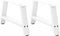 vidaXL - Salontafelpoten - 2 - st - A-vormig - 70x(30-31) - cm - staal - wit