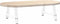 vidaXL - Salontafelpoten - 2 - st - A-vormig - 70x(30-31) - cm - staal - wit
