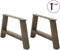 vidaXL - Salontafelpoten - 2 - st - A-vormig - 70x(30-31) - cm - staal