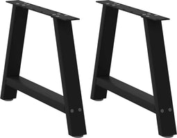 vidaXL - Salontafelpoten - 2 - st - A-vormig - 70x(42-43) - cm - staal - zwart