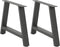vidaXL - Salontafelpoten - 2 - st - A-vormig - 70x(42-43) - cm - staal - antraciet