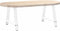 vidaXL - Salontafelpoten - 2 - st - A-vormig - 70x(42-43) - cm - staal - wit