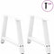 vidaXL - Salontafelpoten - 2 - st - A-vormig - 70x(42-43) - cm - staal - wit
