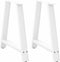 vidaXL - Salontafelpoten - 2 - st - A-vormig - 70x(72-73) - cm - staal - wit