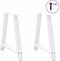 vidaXL - Salontafelpoten - 2 - st - A-vormig - 70x(72-73) - cm - staal - wit