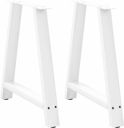 vidaXL - Salontafelpoten - 2 - st - A-vormig - 80x(72-73) - cm - staal - wit