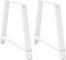 vidaXL - Salontafelpoten - 2 - st - A-vormig - 90x(72-73) - cm - staal - wit