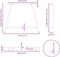 vidaXL - Salontafelpoten - 2 - st - A-vormig - 90x(72-73) - cm - staal - wit