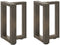 vidaXL - Salontafelpoten - 2 - st - T-vormig - 28x25x(42-43) - cm - staal - naturel