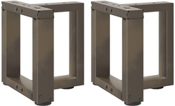 vidaXL - Salontafelpoten - 2 - st - T-vormig - 30x25x(30-31) - cm - staal - naturel
