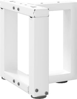 vidaXL - Salontafelpoten - 2 - st - T-vormig - 30x25x(30-31) - cm - staal - wit