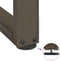 vidaXL - Salontafelpoten - 2 - st - T-vormig - 30x25x(30-31) - cm - staal - naturel