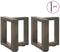 vidaXL - Salontafelpoten - 2 - st - T-vormig - 30x25x(30-31) - cm - staal - naturel