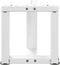 vidaXL - Salontafelpoten - 2 - st - T-vormig - 30x25x(30-31) - cm - staal - wit