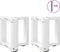 vidaXL - Salontafelpoten - 2 - st - T-vormig - 30x25x(30-31) - cm - staal - wit