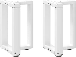 vidaXL - Salontafelpoten - 2 - st - T-vormig - 38x25x(42-43) - cm - staal - wit