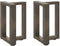 vidaXL - Salontafelpoten - 2 - st - T-vormig - 38x25x(42-43) - cm - staal - naturel