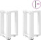 vidaXL - Salontafelpoten - 2 - st - T-vormig - 38x25x(42-43) - cm - staal - wit